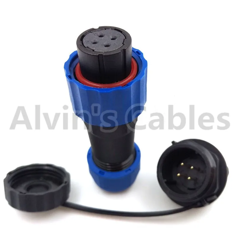 SD16 2 3 4 5 6 7 9 pin plug female socket male IP68 Waterproof LED panel mount Connector Solar energy cable connectors