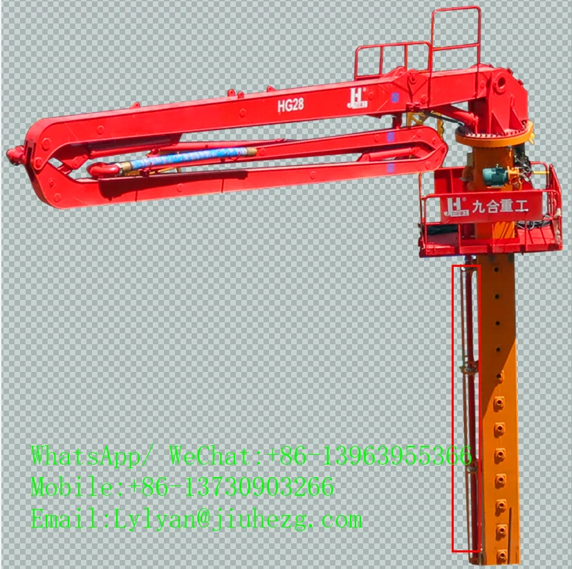 
Chinese factory supply HGY 21m 28m 32m self-climbing spider for sale 