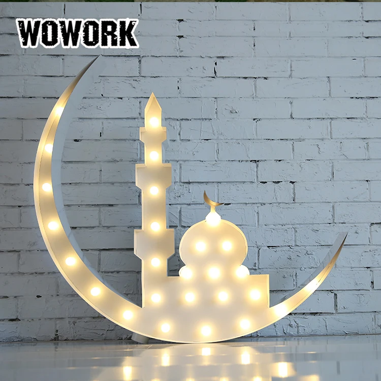 2024 WOWORK Vegas battery driven Metal craft LED Circus Letter Light for home decoration