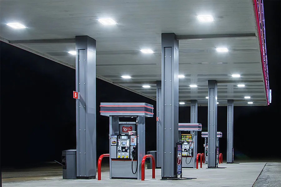 200w Led canopy lights with DLC UL gas station lights