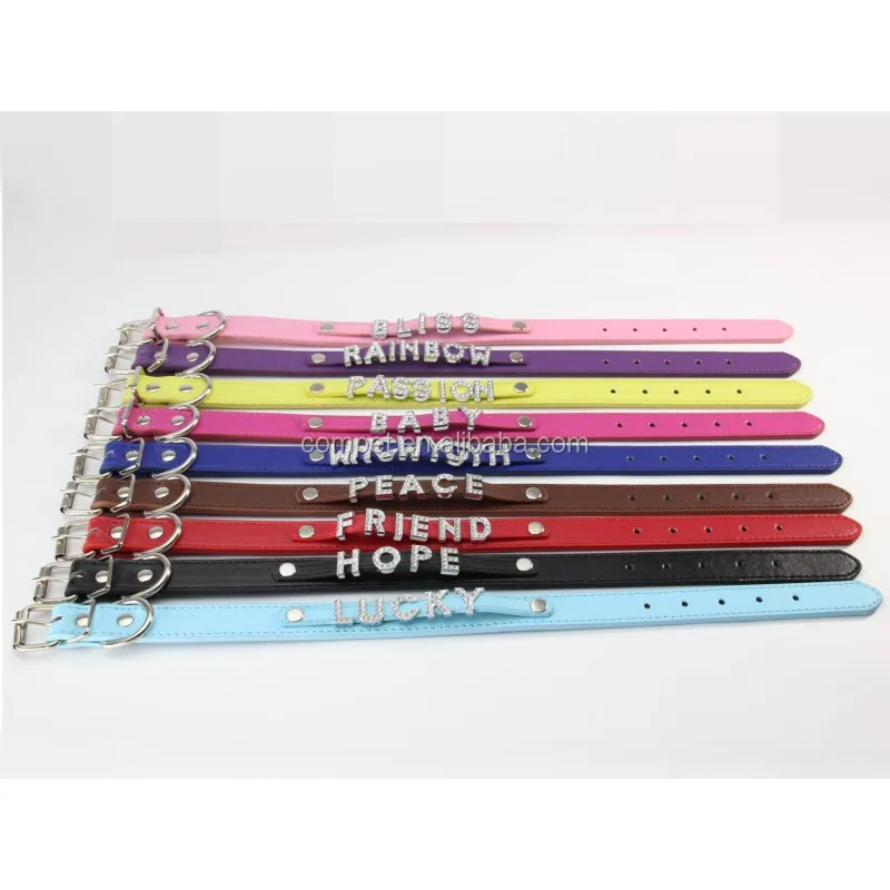 Personalized pet collar DIY alphabet dog name dog collar