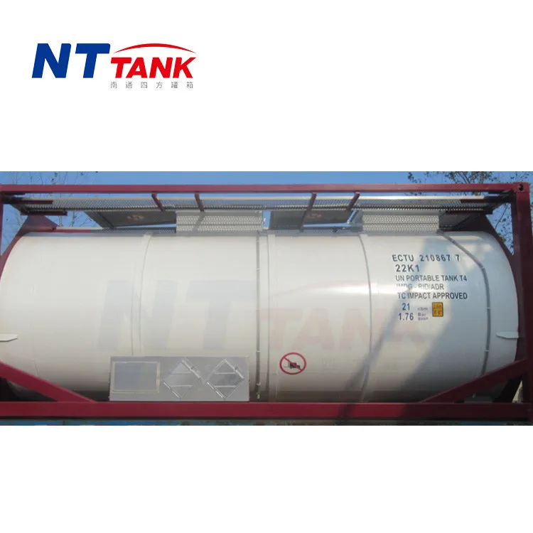 Stainless steel transport rubber lined iso hcl iso tank container