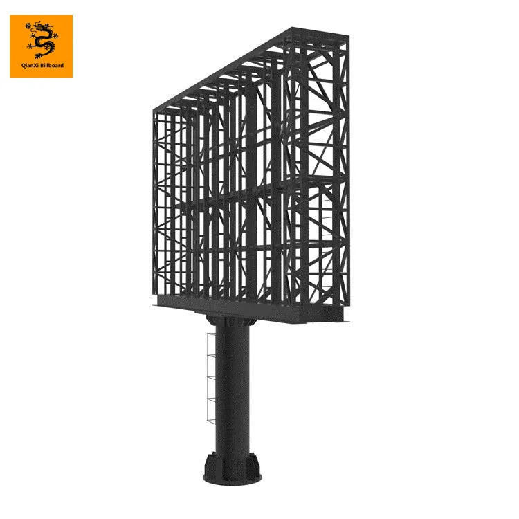 
my test large format steel structure advertising digital led billboard display 