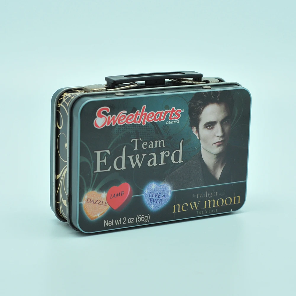 Tin box Food Safe Customized Lunch Tin metal Box for Kids with handle