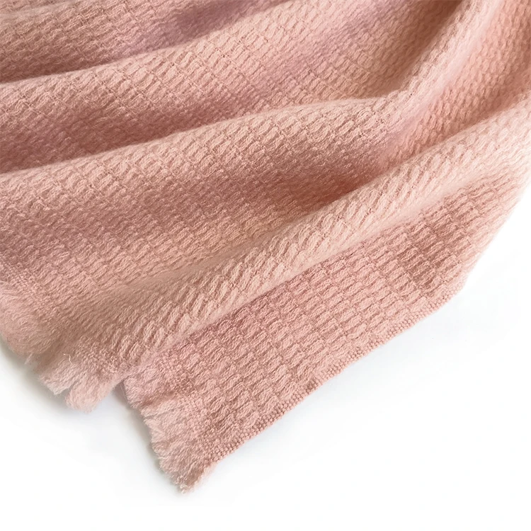 
2019 Knit Cashmere Crochet Cable Women Wool Knitted Shawl Ladies Scarves Pashmina Knitted Scarf 