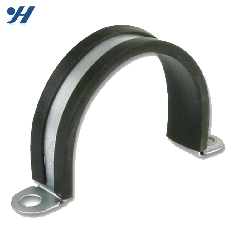 Building Material Best Price Steel Split Pipe Clamp With Rubber Cushion