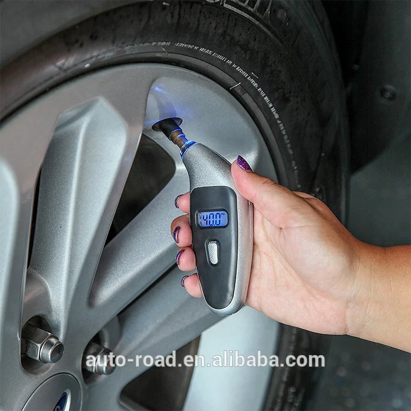Universal ABS Backlit Vehicle Motorcycle Bike 0~150psi Digital Tire Pressure Gauge Car Tool Air Pressure Meter