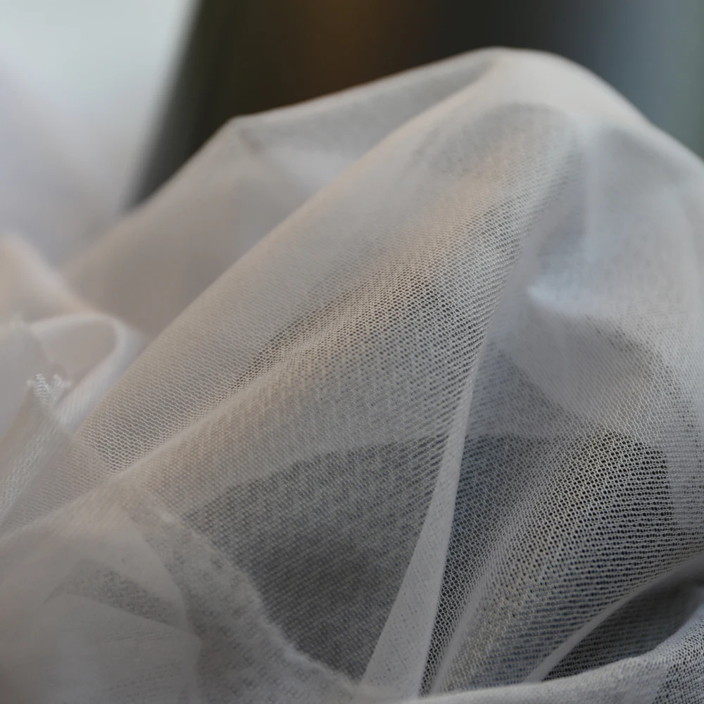 Elastic Woven Circular Knitted Fabric Fusing Interlining With PA/PES Double Dot W50D