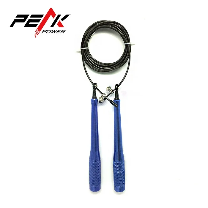 Custom Logo High  Quality Adjustable Aluminum Handle Skipping Cross Rope