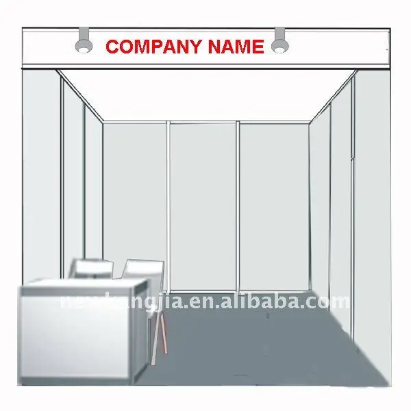 Top quality PVC and aluminum material Expo exhibition booths shell scheme system design for trade fair
