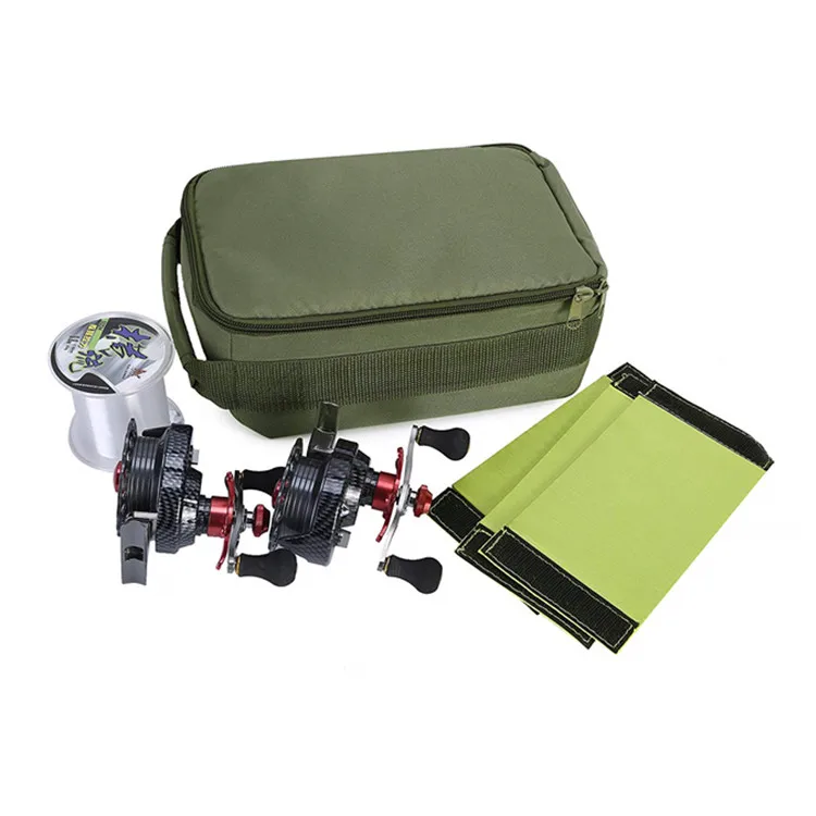 Oem Factory Custom Multifunctional Waterproof Outdoor Wholesale Foldable Small Adjustable Portable Fishing Reel Bag