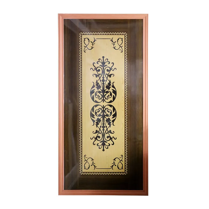 MDF PVC self adhesive door film  interior solid wooden veneer door sticker