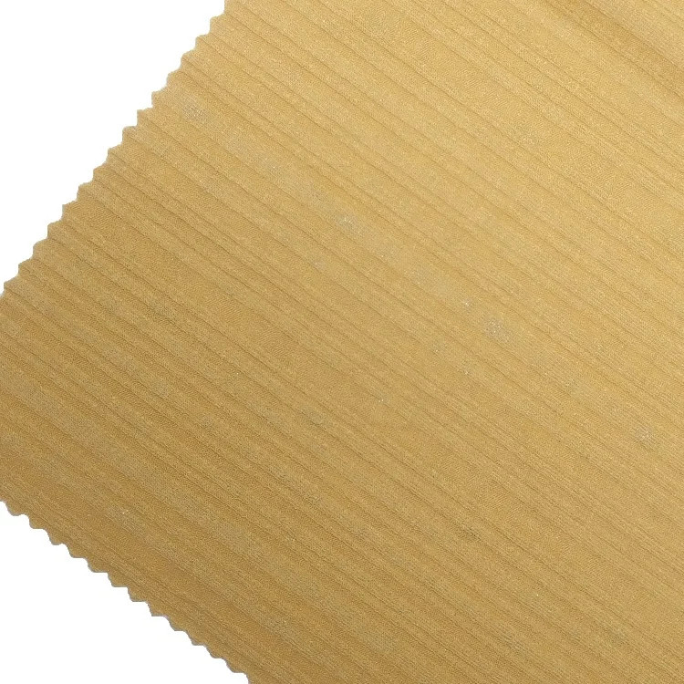 Keqiao Manufacture 95% Polyester 5% Elastane Mix Rib Sliver Knit Fabric
