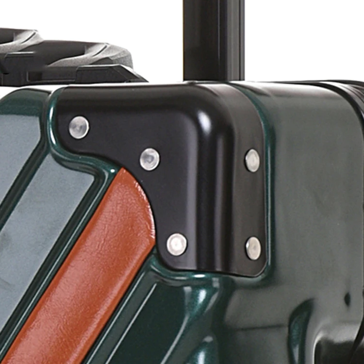 
Aluminum Suitcase Set with Hidden Compartment ABS Luggage with Quiet Wheels 