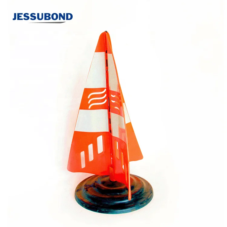 JESSUBOND 710 мм 28 дюймов высокий поворотный плоский светофор Пирамида резиновый базовый конус