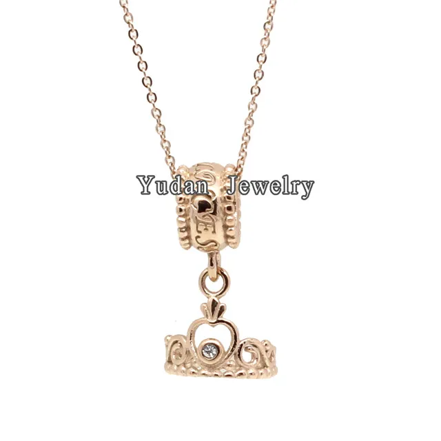 Yudan Jewelry Custom Stainless Steel Plated Rose Gold Crown Ring For Women