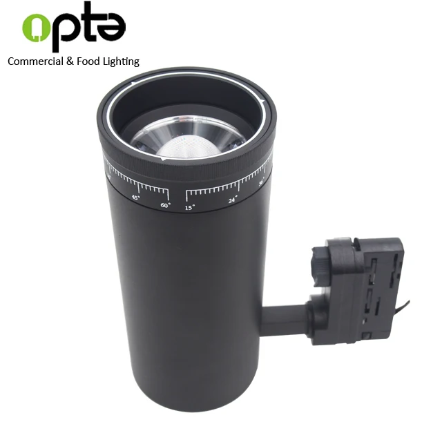 
COB LED Track light zoomable dimmable trackspot light High CRI for Museum Gallery Track lighting 