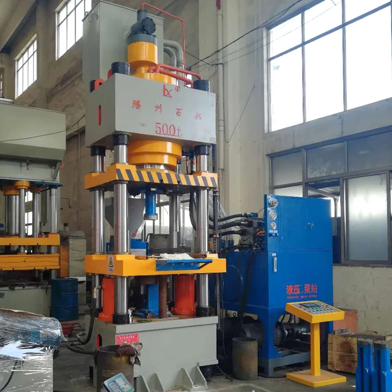 Hydraulic licking salt press machine for animal mineral block