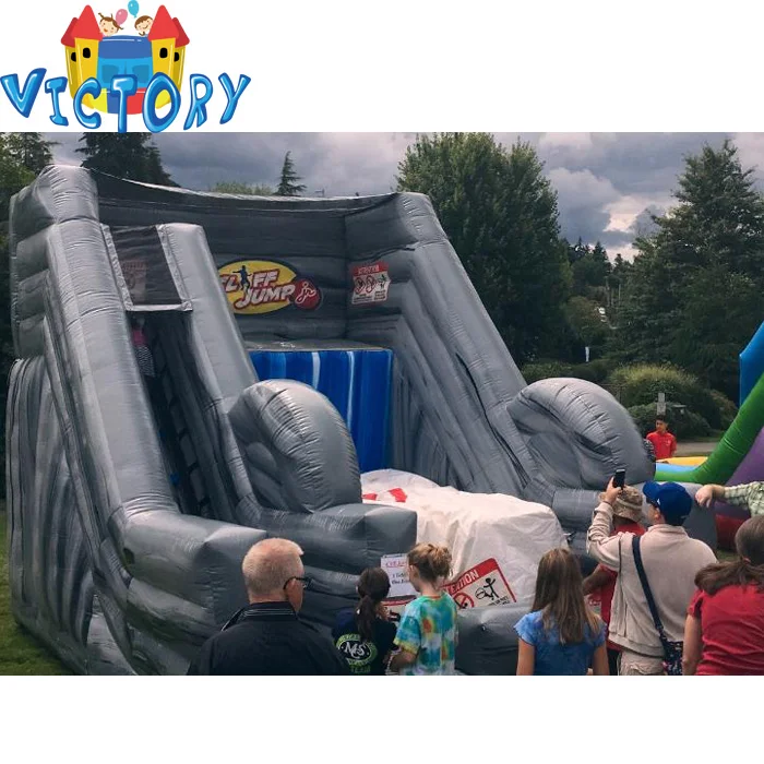 Muitiplay sports games equipments inflatable cliff jump for sale kids jump climb dart and play basketball