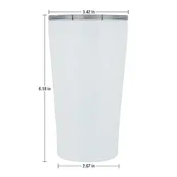 16oz Stainless Steel Pint Glasses Double Wall Vacuum Insulated Metal Cups to Keep Drinks Cold or Hot Sweat Free Beer Tumbler