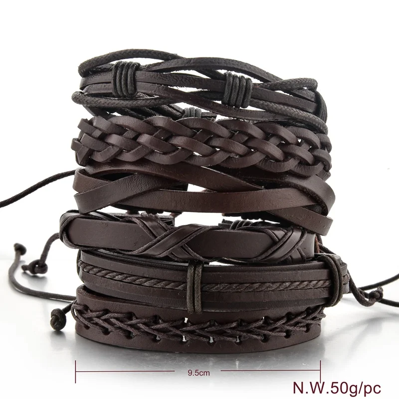 Fashion Leather Bracelet Men,Women Leather Bracelet,Braided Leather Bracelet