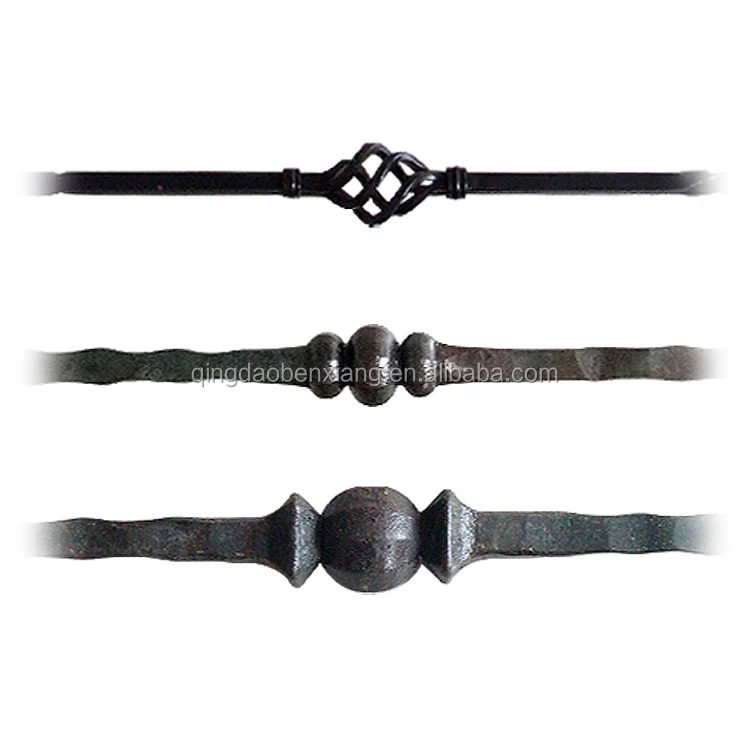 Хорошее качество новый дизайн кованые железные балясины с корзинами