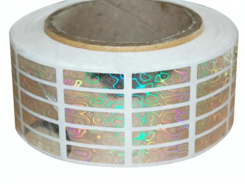 Custom anti theft grey private scratch off label