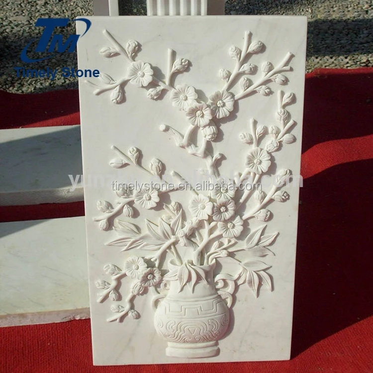 
Bas flower relief sculpture 