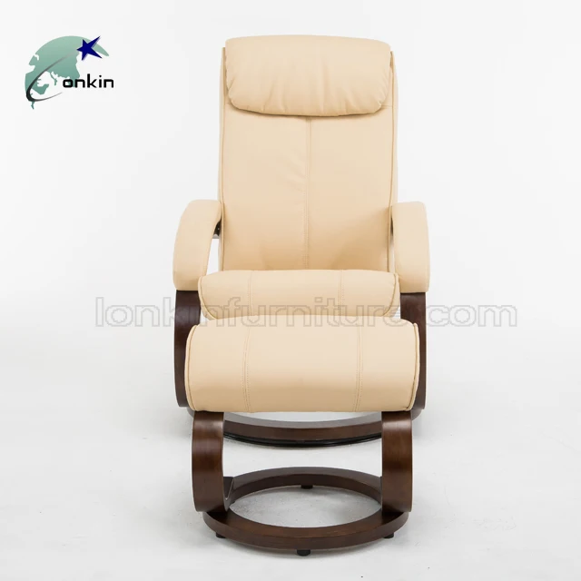 Living Room Furniture Sofa Leather Reclining Recliner Chair with Ottoman Recliner Sofa