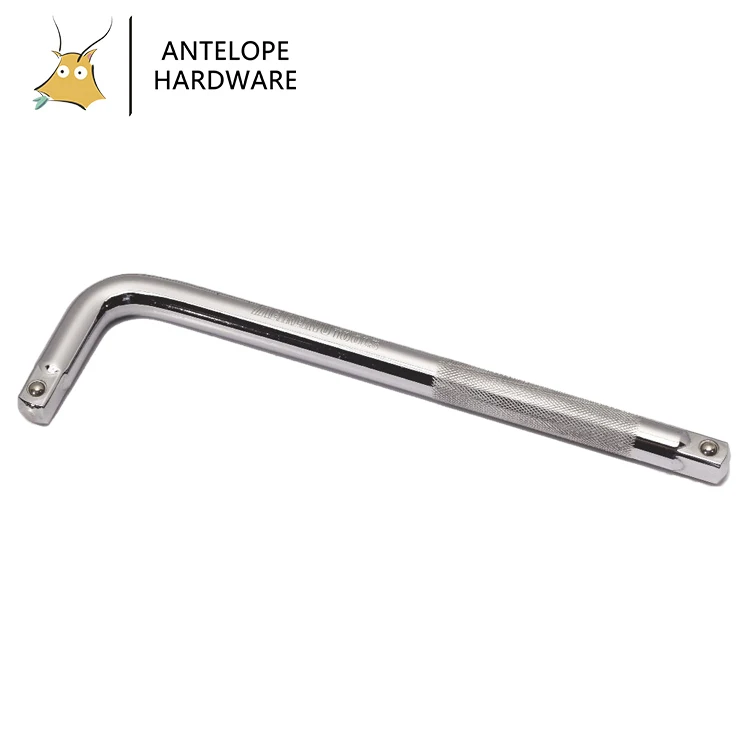 1/2 Mirror surface Polishing Annular Knurl Extension Bar Spanner Torque Wrench Socket adapter bend Bar set Auto repair Hand tool