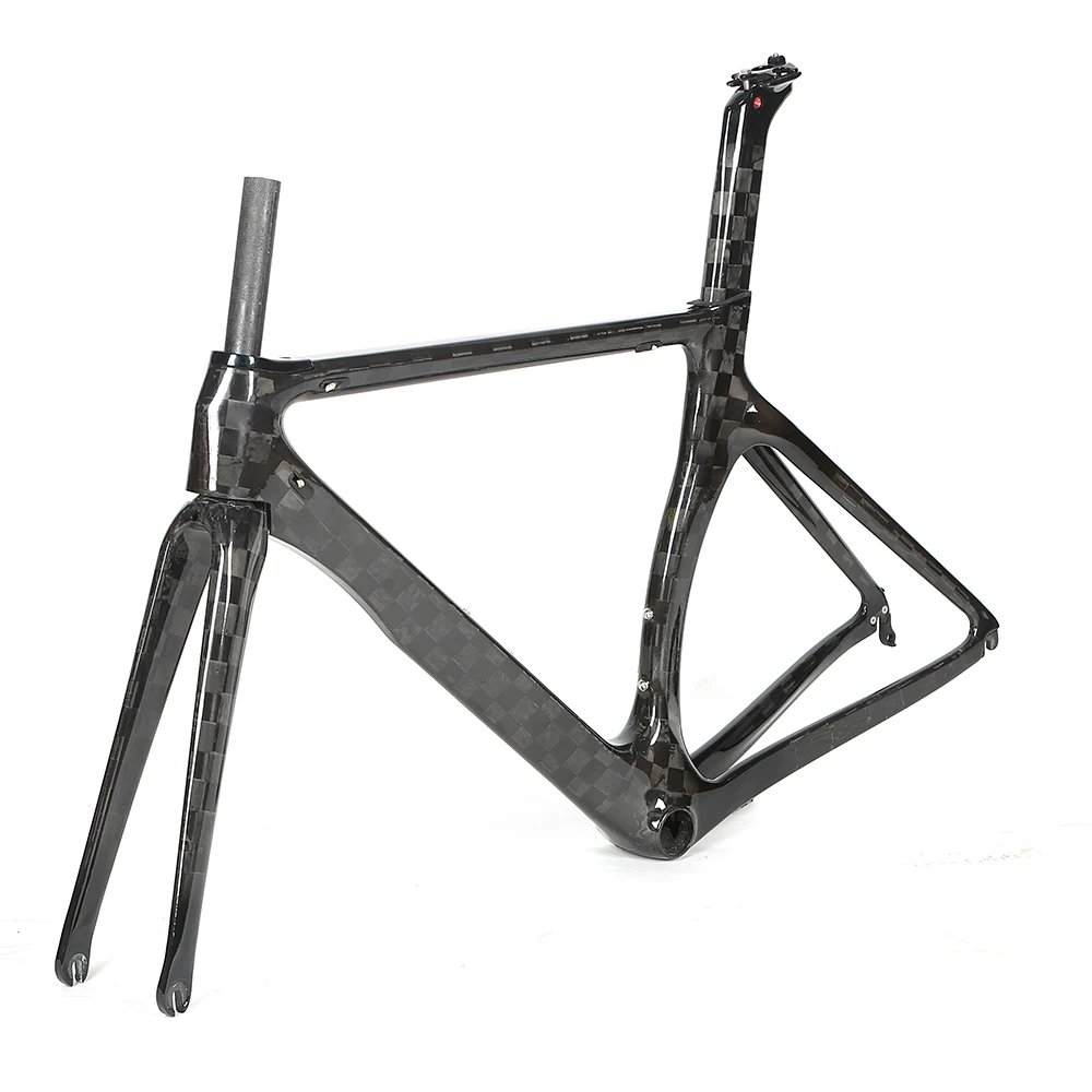 
Bici twitter carbonio Aero racing road matte custom carbon fiber raw bicycle frame 