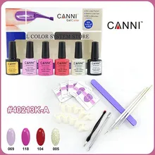 New CANNI Gel Polish Soak Off UV LED Gel Base Top Coat Tips Set Varnishes Lacquer