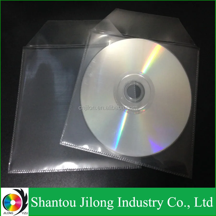 Single Side Vinal CD Sleeves DVD Plastic Cover