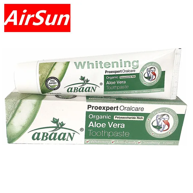 AirSun natural whitening gel Toothpaste with washing beads.