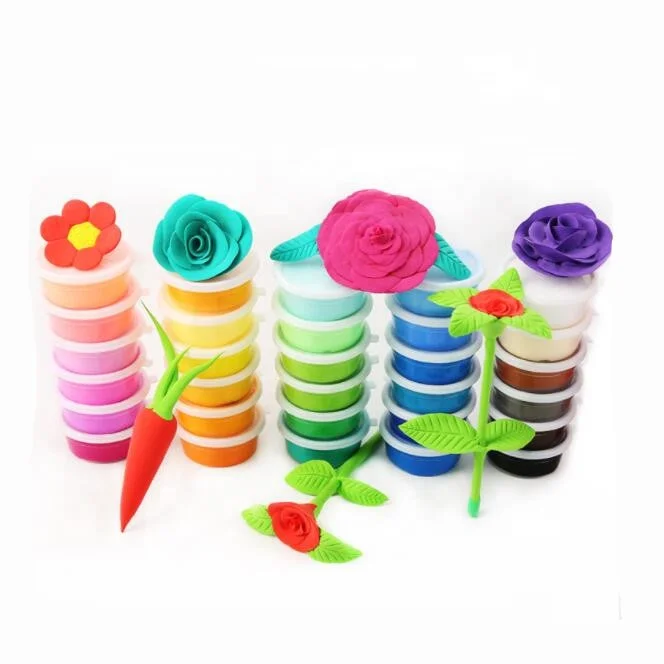 Глина для моделирования «сделай сам» 36 цветов волшебная воздушная сухая глина ультралегкий пластилин детей