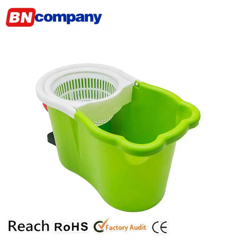 BNcompany Home Easy Floor Rotating Mop Washing Pedal Cleaning Bucket