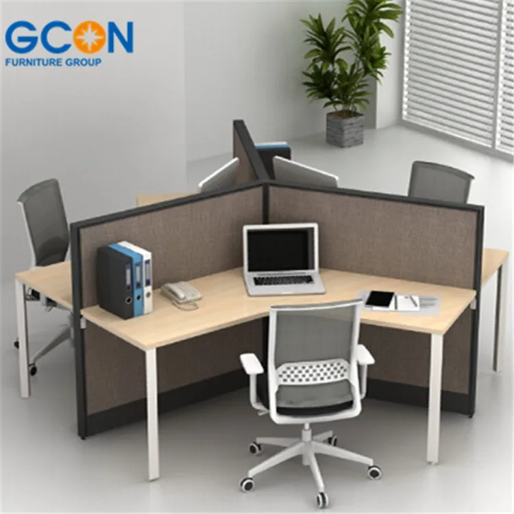 factory supply office furniture 120 degree modern office workstation desk