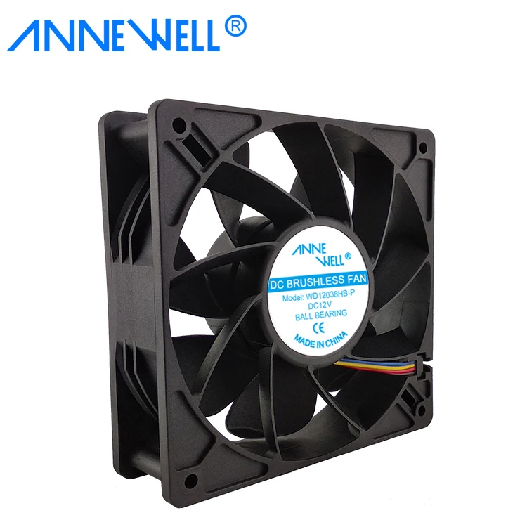 12~48V  Waterproof IP67 Axial Cooler Industrial Cabinet Case Exhaust Fan High CFM 12038 DC Brushless Cooling Fan 120mm