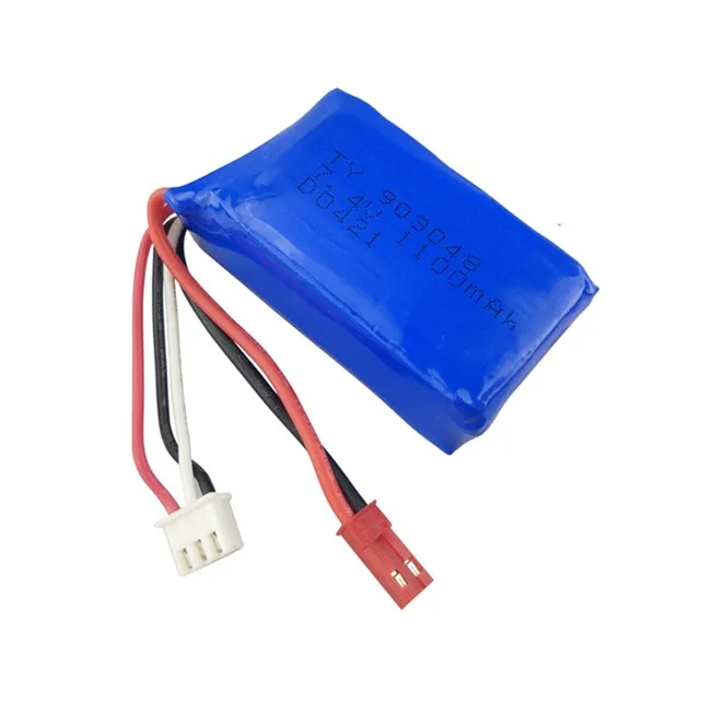 7.4V 1100mAh Lithium Battery For WLtoys A949 A959 A969 A979 S989 V912 T23 T55 F45 With Charger
