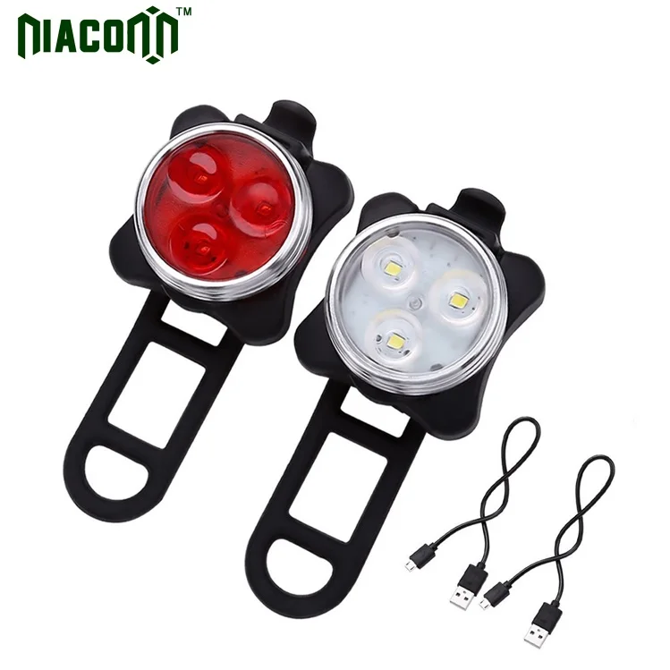 160lumen USB rechargeable red 3w Led Bike tail light