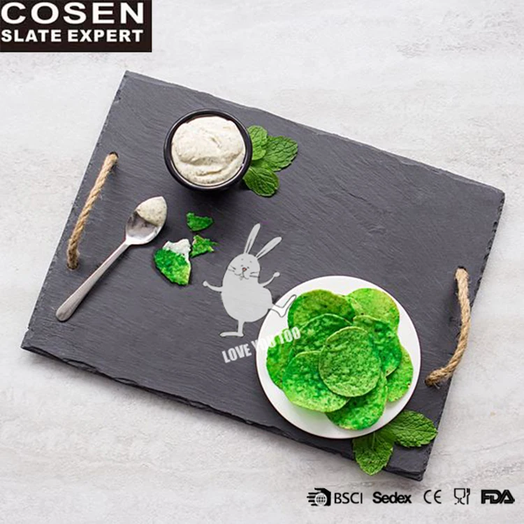 New Product Fashionable Stone Slate Turkish Tea Tray