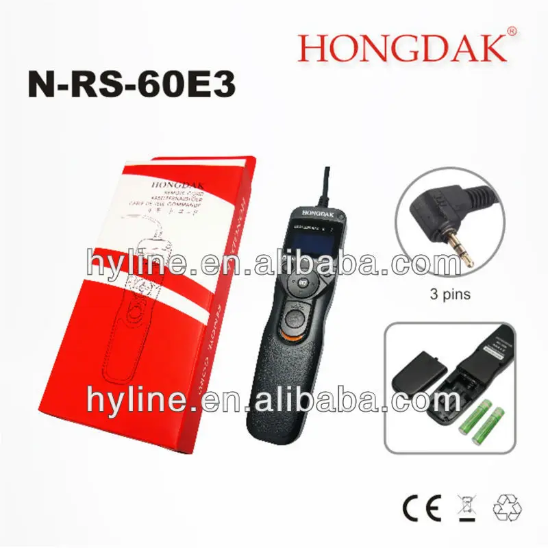 Hongdak RS-60E3 Camera LCD Timer Remote Shutter for CANON 650d/600d/550d/500d/1000d/450d/400d/350d/300d/100d/700d/60d