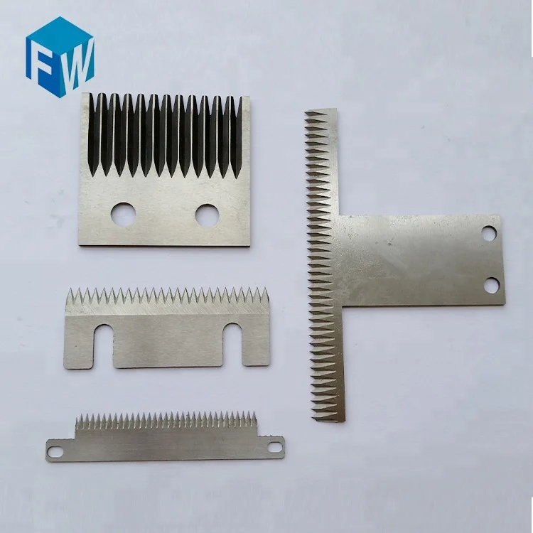 
Plastic film cutting serrated sealing blade tooth knife for packing machine 