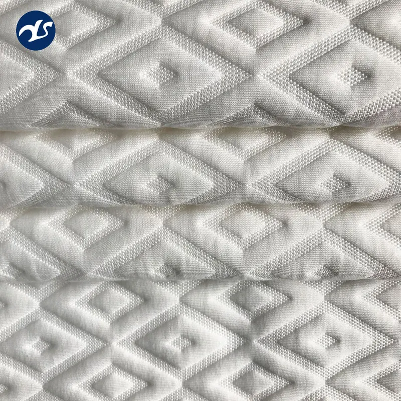 
Pattern bamboo fiber knitted fabric for pillow and mattress high quality 