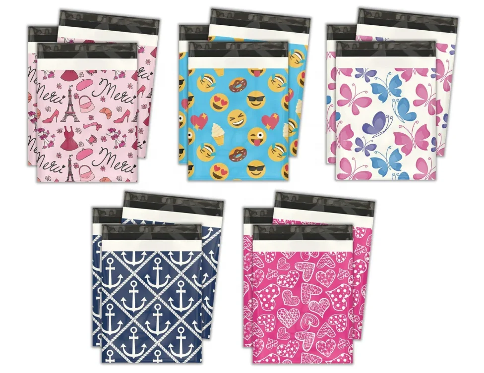 
Designer Poly Mailers Shipping Envelopes Premium Printed Bags 