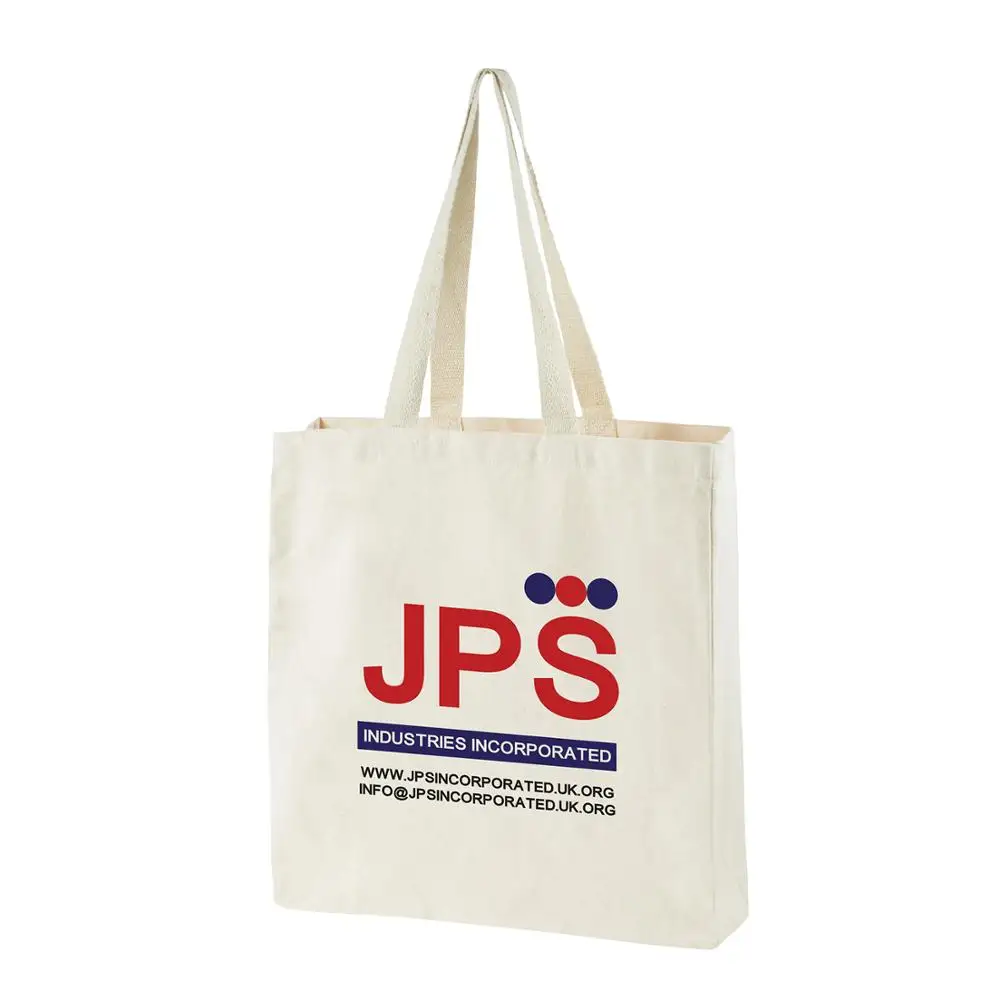 Cheap cotton canvas tote bag with custom printed logo