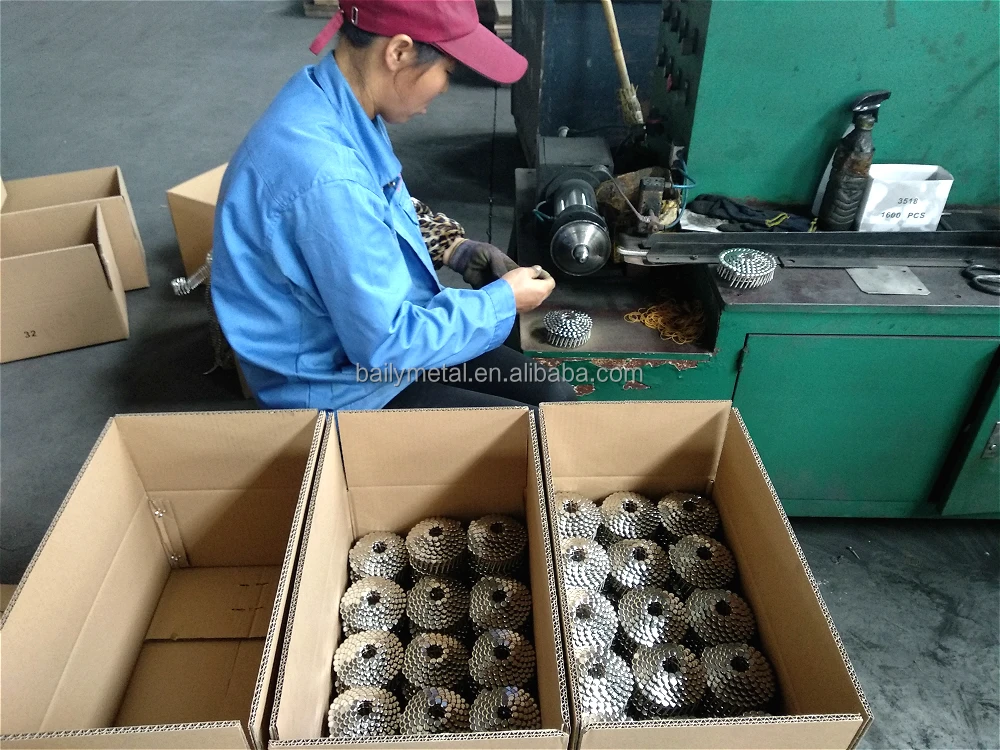 Factory supply various spiral roofing coil nail for coil nail gun