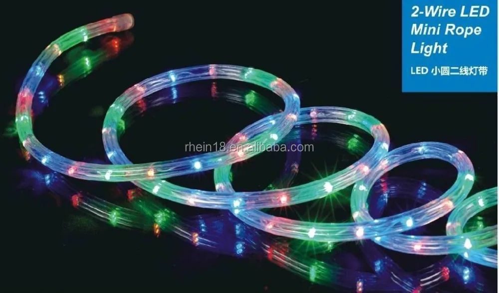 
10mm 13mm 2 wires 3 wires led rope light 