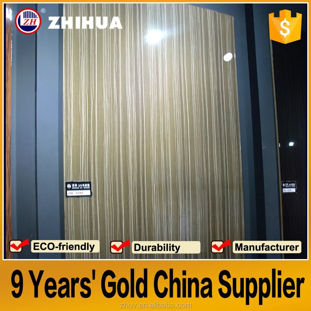 Высокоглянцевый УФ МДФ ZH с блестящими точками для кухонного шкафа