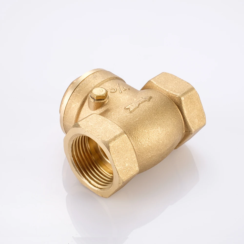 
1/2-4 inch NPT and BSP thread soft seal brass swing check valve 